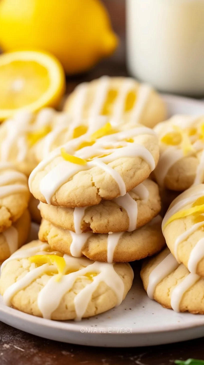 Delicious lemon curd cookies with a zesty lemon flavor and soft texture