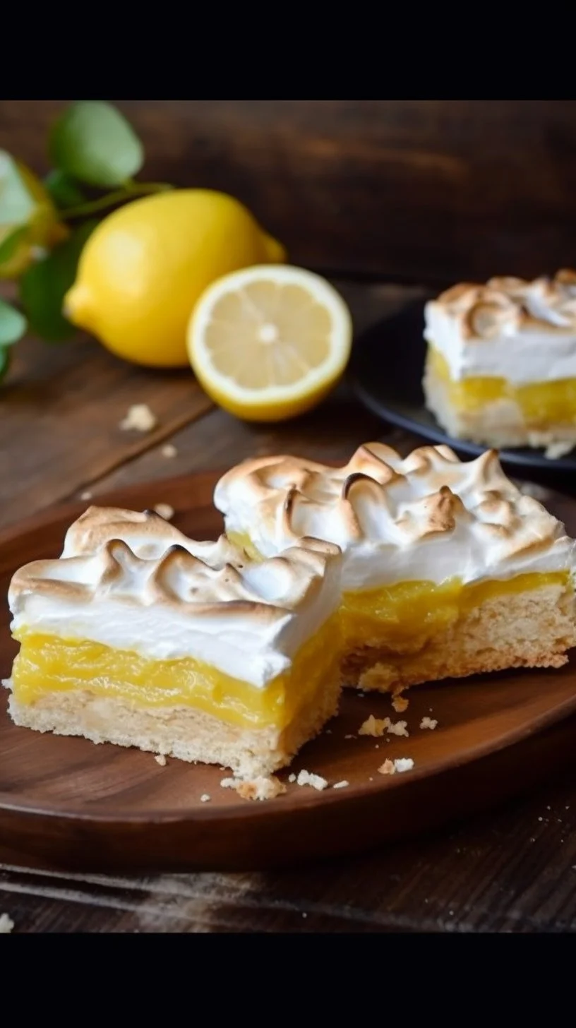 Lemon Meringue Rice Krispie Treats - a zesty and sweet dessert treat