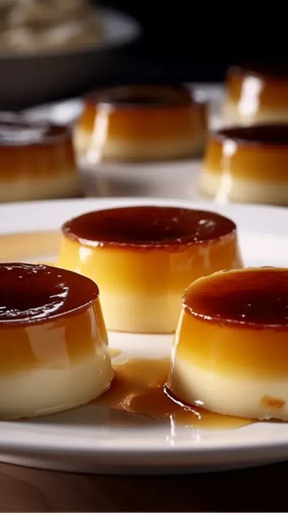 Mini crème brûlée cheesecakes topped with caramelized sugar crust