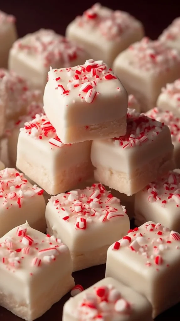 Delicious peppermint cookies with colorful frosting on a festive plate