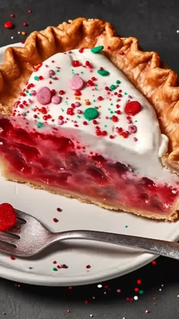 Freshly baked strawberry pie with a golden flaky crust and vibrant strawberries