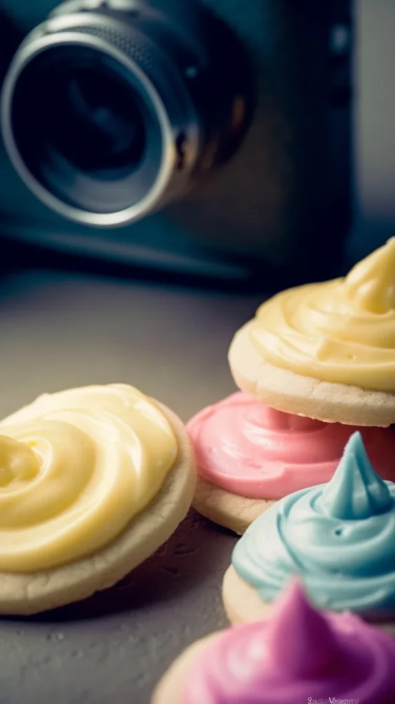 Delicious sugar cookie icing ready for decorating festive cookies