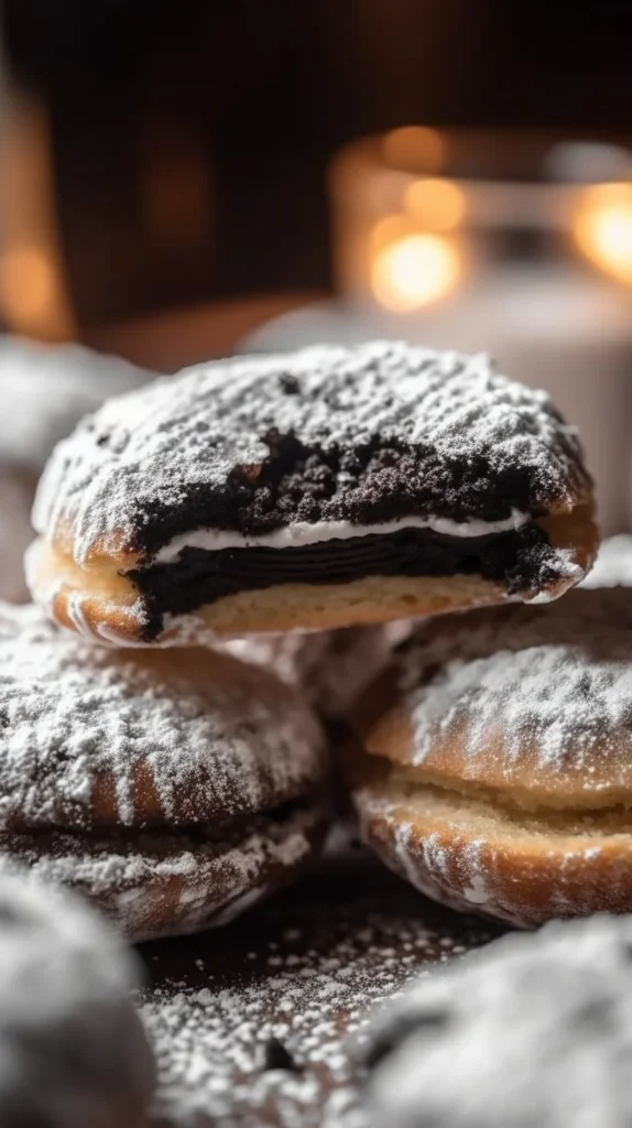 Delicious Air Fryer Oreos served on a plate, ready to enjoy