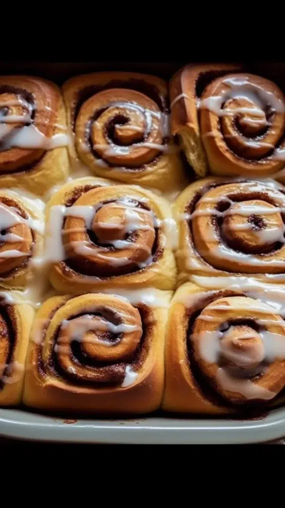 Delicious TikTok-inspired cinnamon rolls ready to enjoy as a tasty treat.