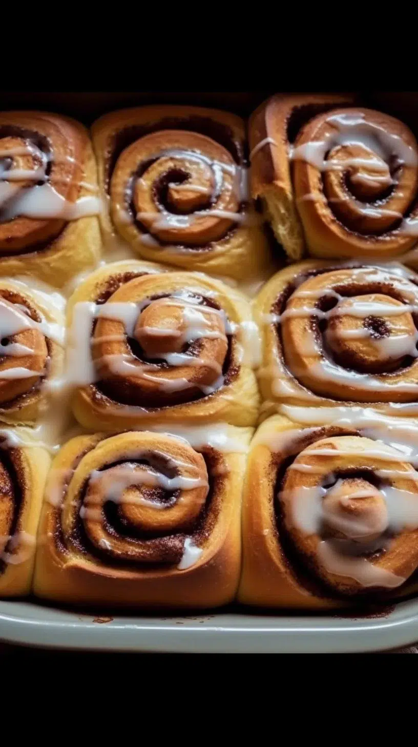 Delicious TikTok-inspired cinnamon rolls ready to enjoy as a tasty treat.