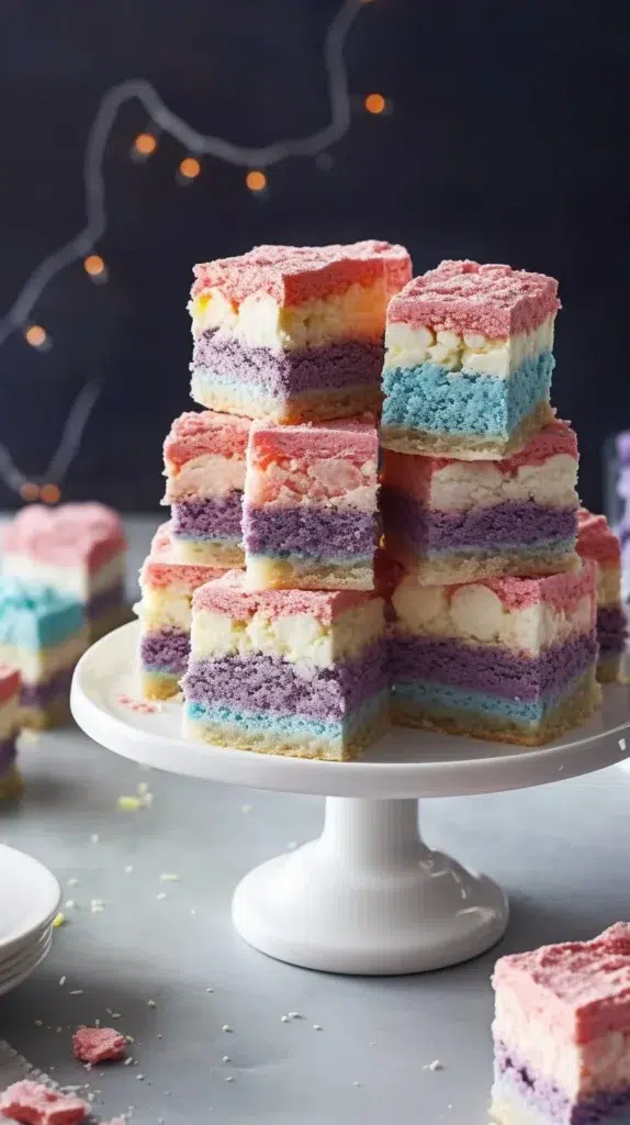 Very Berry Marshmallow Crispy Treats with colorful berries and crispy rice