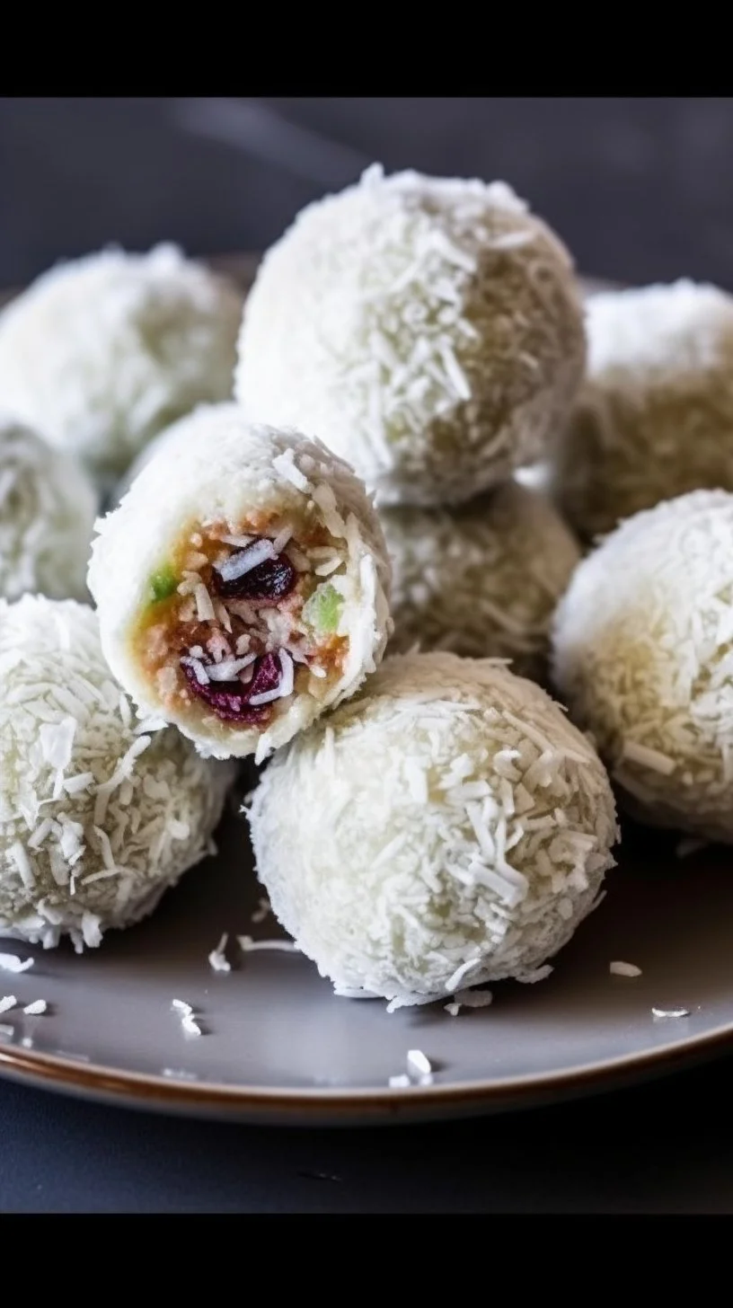 Delicious White Chocolate Cranberry Pistachio Bites on a decorative plate