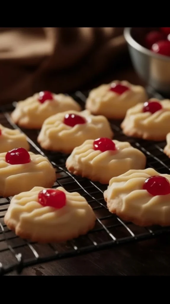 Plate of freshly baked 4-ingredient shortbread cookies