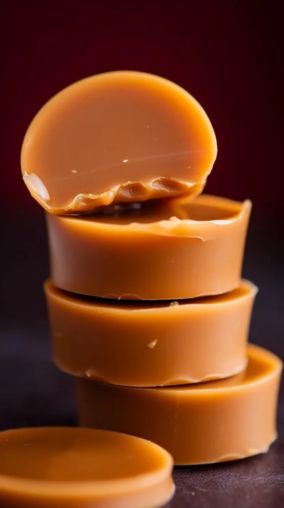 Homemade almond butter fat bombs on a plate, delicious and nutritious snack.