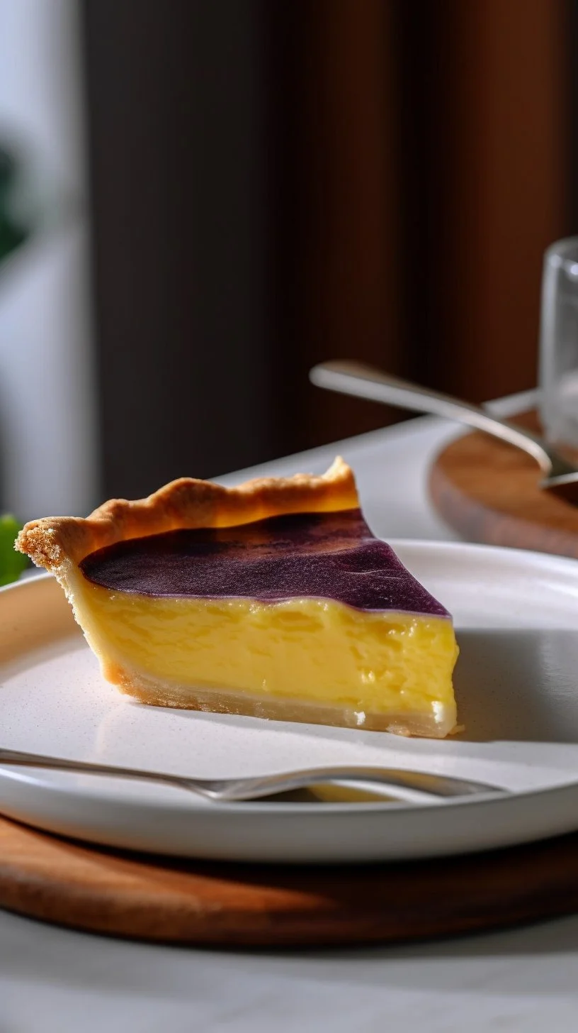 Delicious blueberry lemon curd tart topped with fresh blueberries and lemon zest