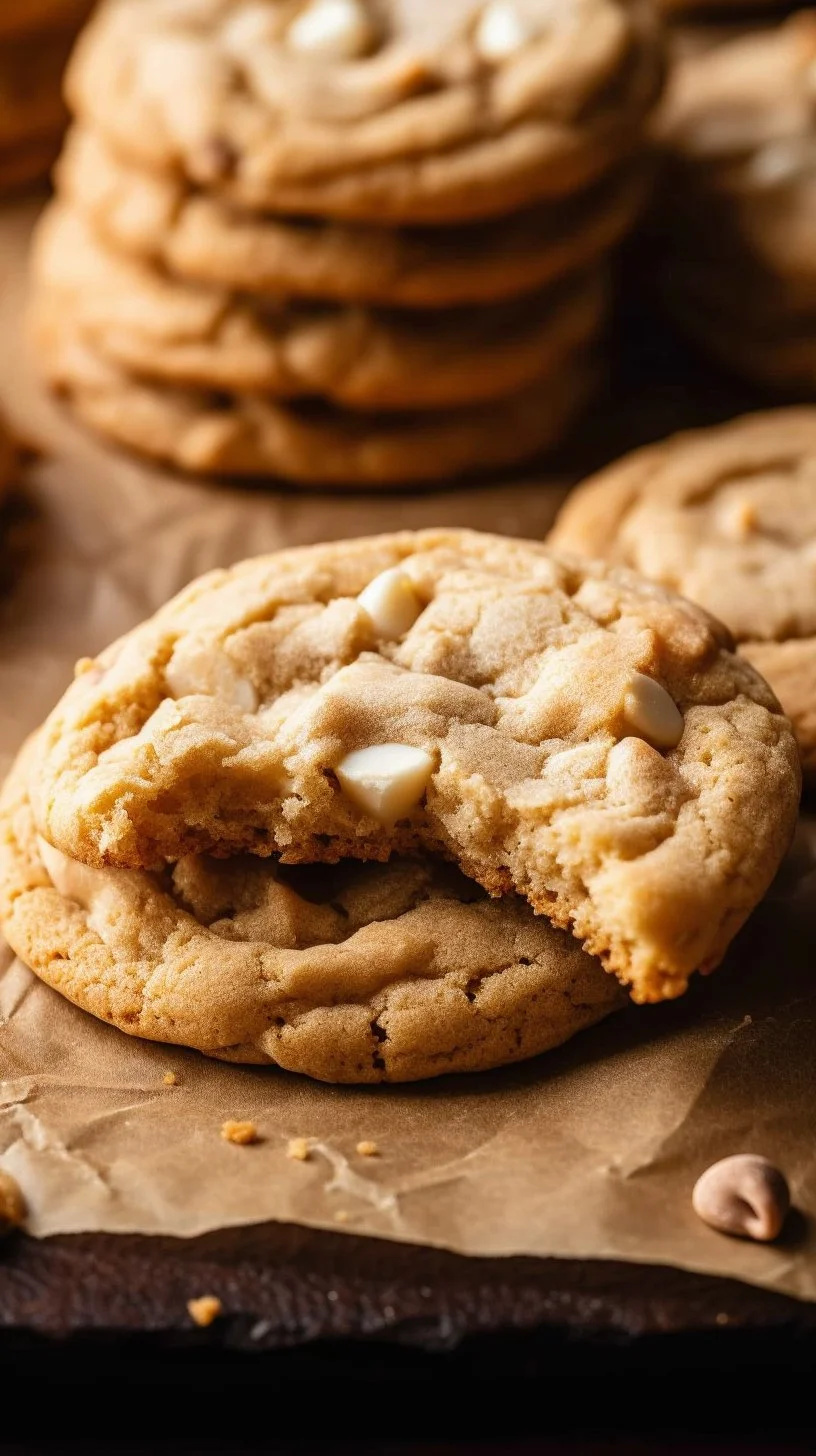 Brown Butter Banana White Chocolate Chip Cookies fresh out of the oven