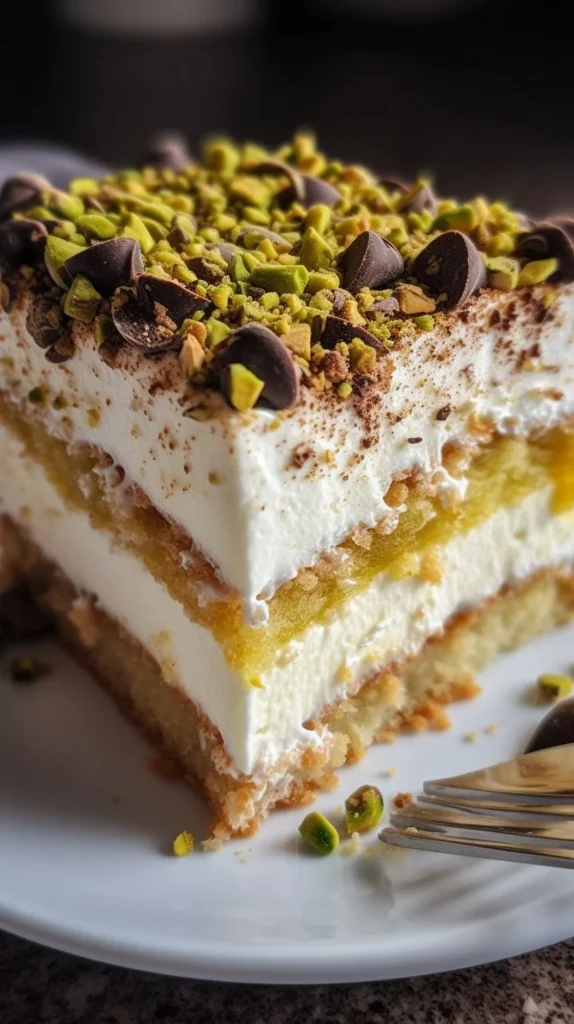 Delicious Cannoli Cheesecake Bars topped with chocolate chips and sprinkles