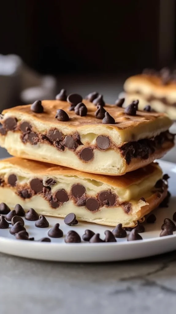 Chocolate Chip Vanilla Custard Brioches - Soft and delicious Swiss pastry