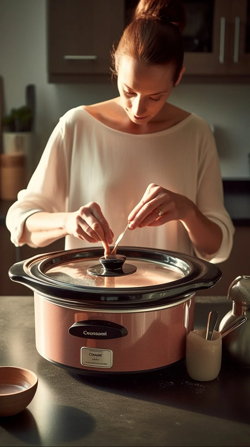 Delicious crockpot hot chocolate served in a mug with marshmallows