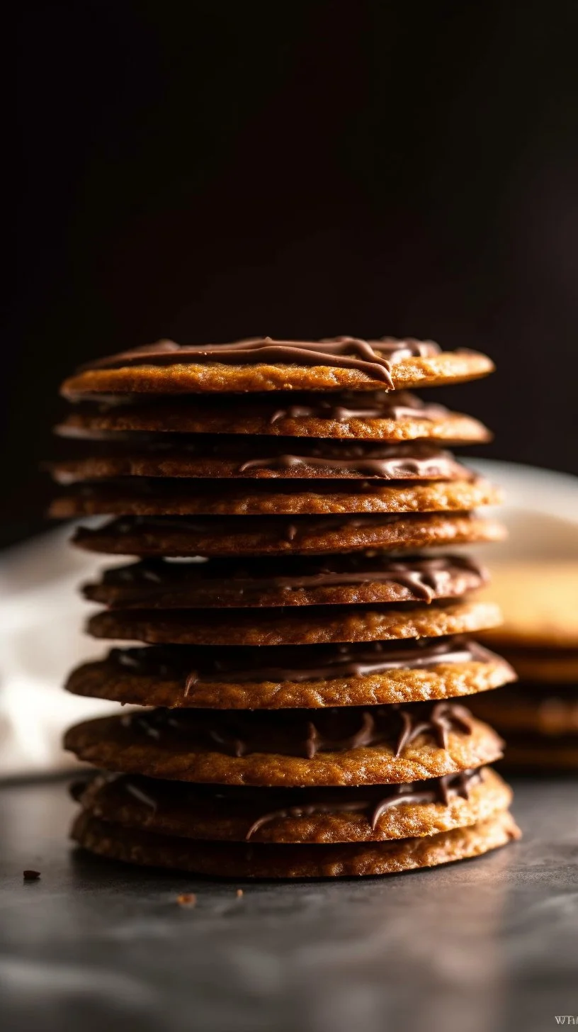 Delicious homemade easy lace cookies on a baking tray.