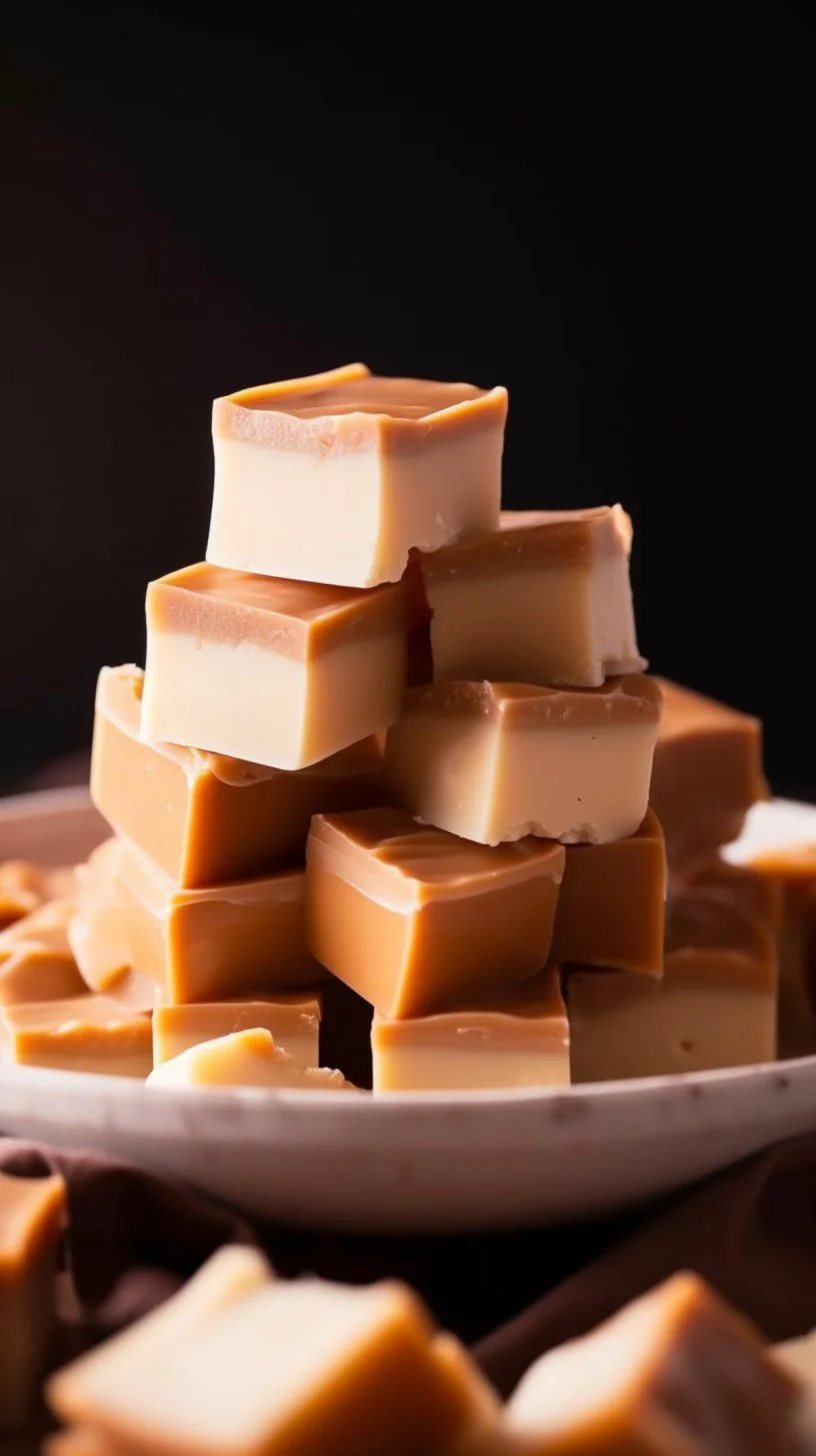 Delicious Harry Potter Butterbeer Fudge with a creamy texture and butterscotch flavor
