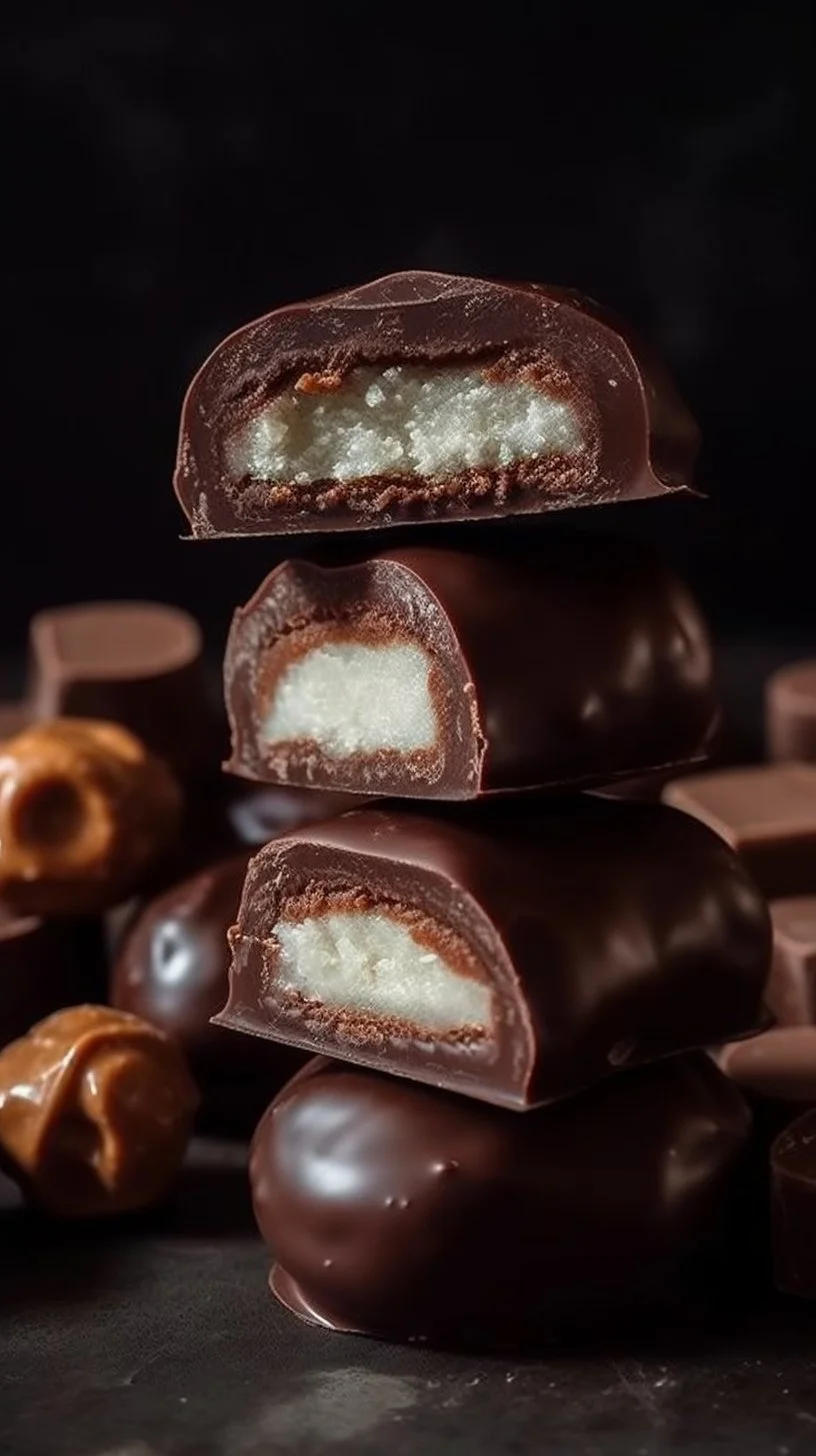 Delicious Keto Almond Joy Bars with chocolate and coconut, low-carb treat.