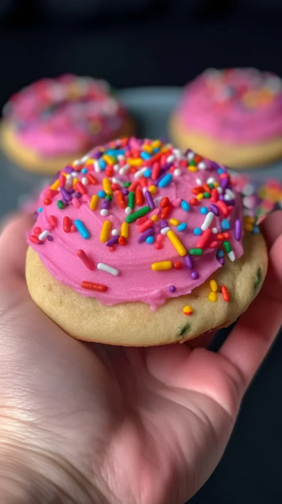 Homemade Keto Copycat Lofthouse Cookies on a plate