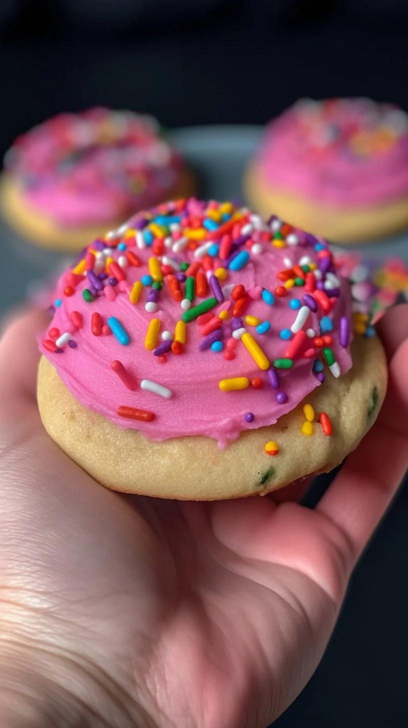 Homemade Keto Copycat Lofthouse Cookies on a plate