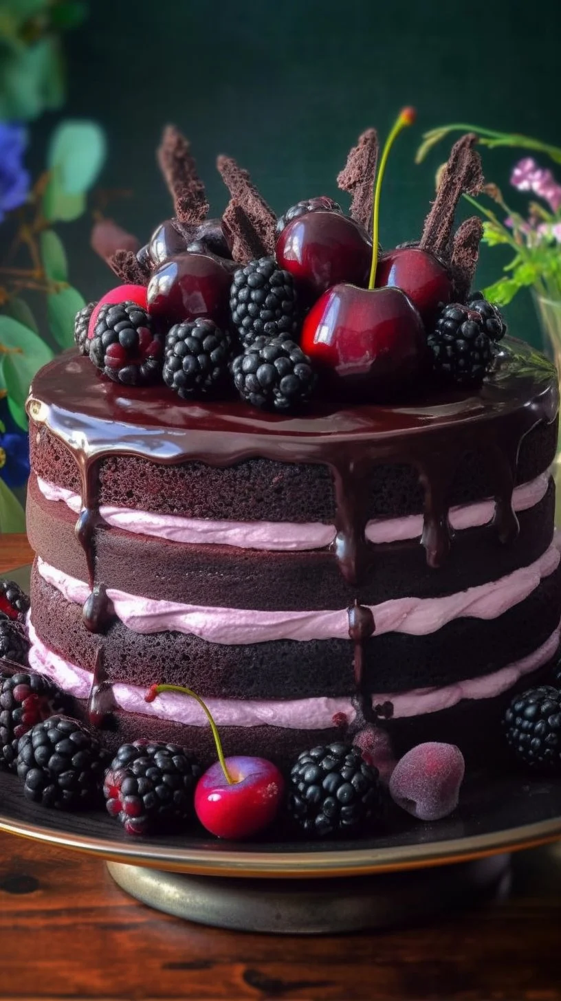 Delicious lavender frosting on a beautifully decorated cake