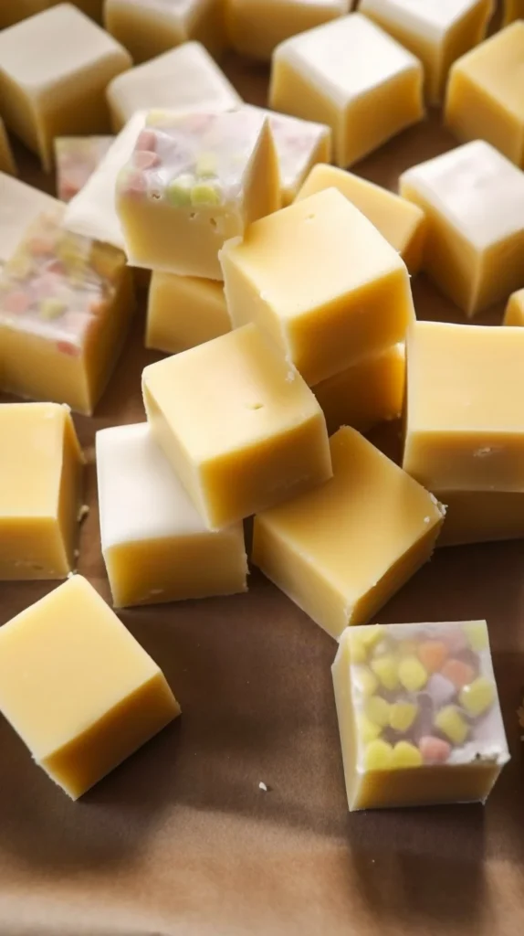 No-bake lemon poppy seed fridge bites on a plate, garnished with lemon zest.