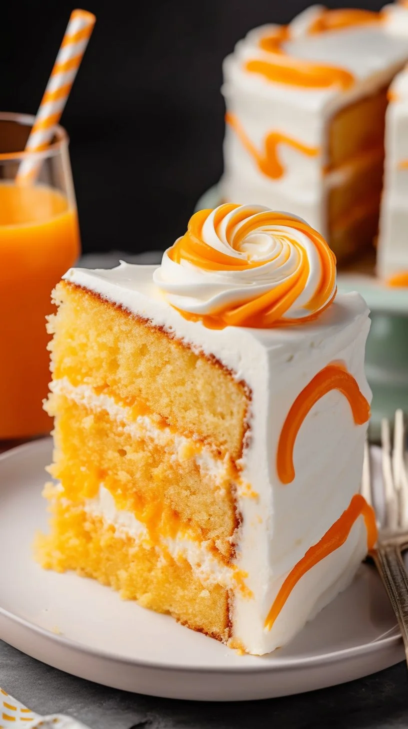 Delicious homemade Soda Cake served on a plate with a fork.