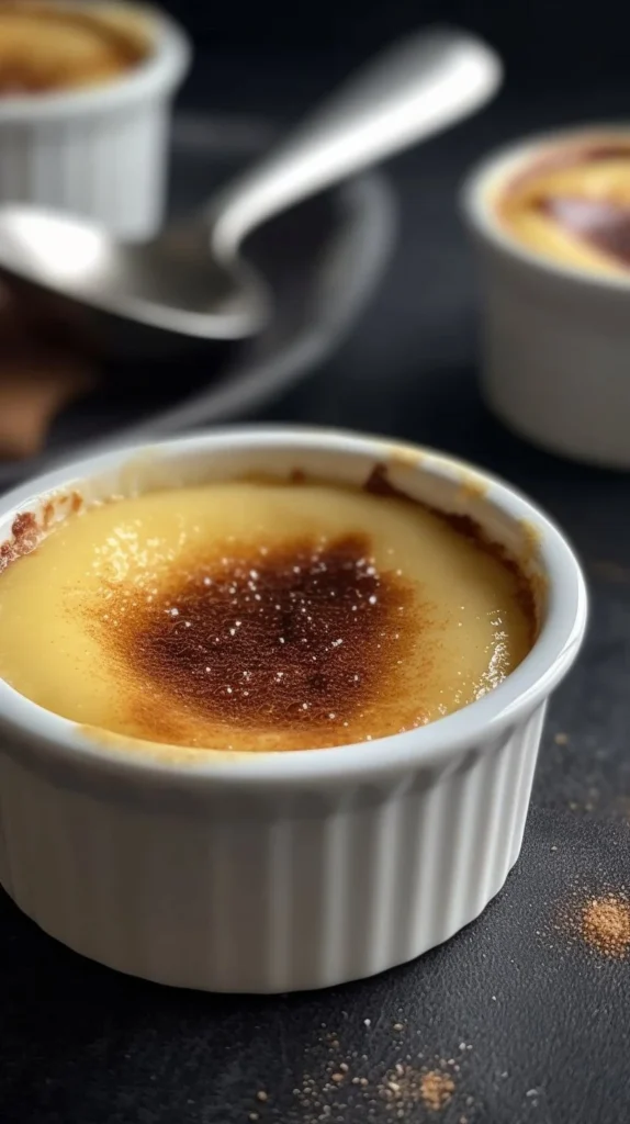 Delicious sugar free custard served in a bowl with a spoon.