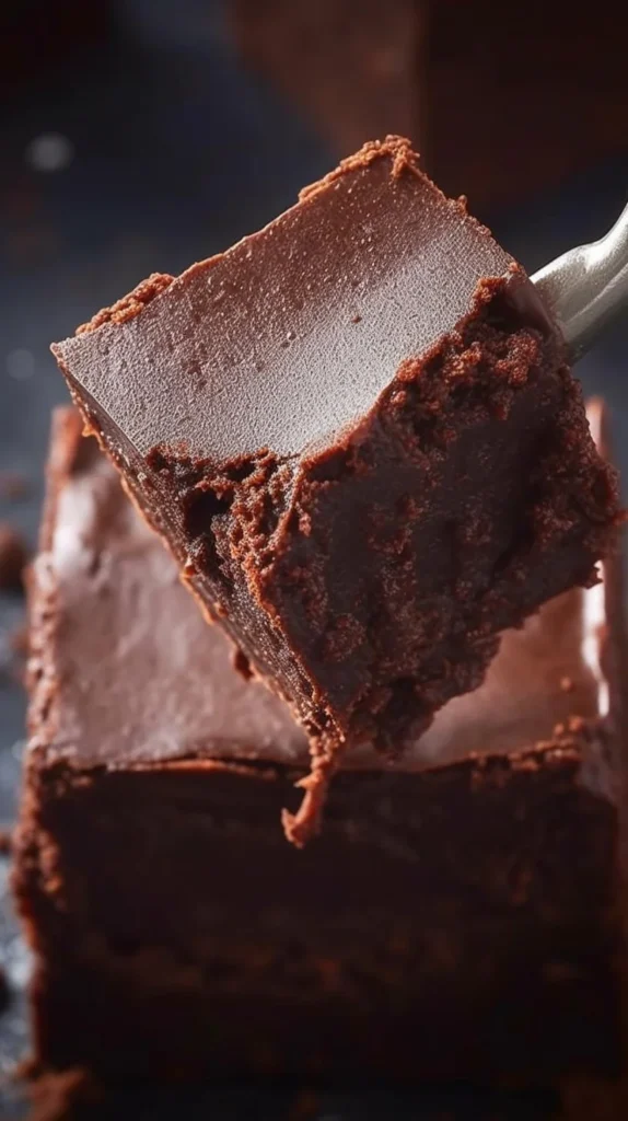 Delicious sugar-free fudge dessert on a decorative plate
