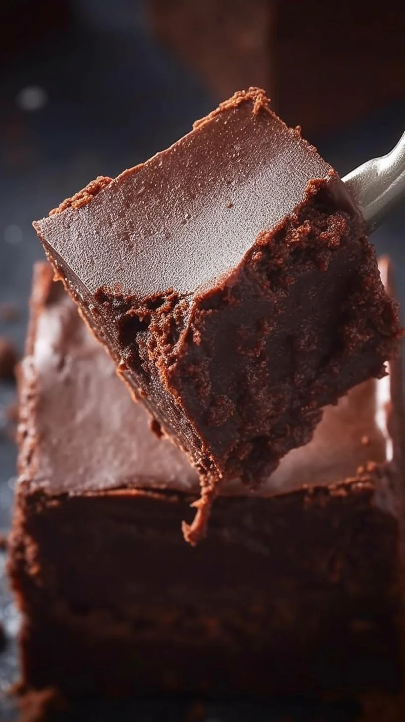 Delicious sugar-free fudge dessert on a decorative plate