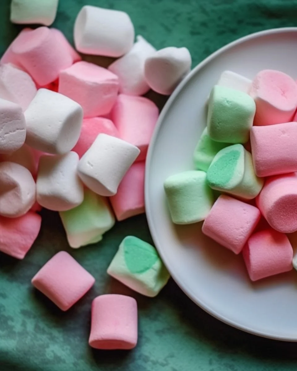 A bowl of fluffy sugar-free marshmallows, perfect for guilt-free snacking.