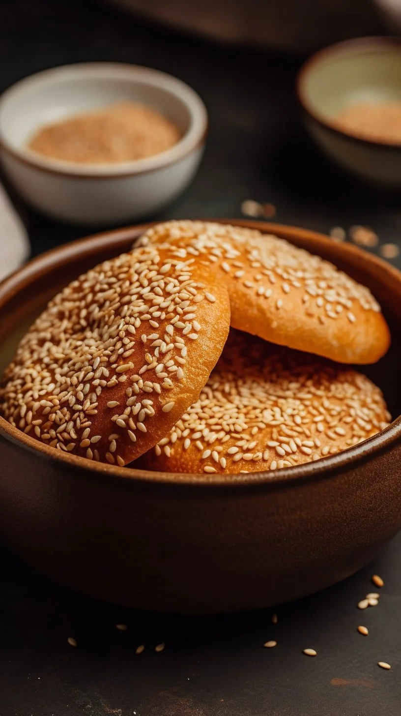 Vietnamese Donuts (Bánh Tiêu) served on a plate, showcasing their crispy texture.
