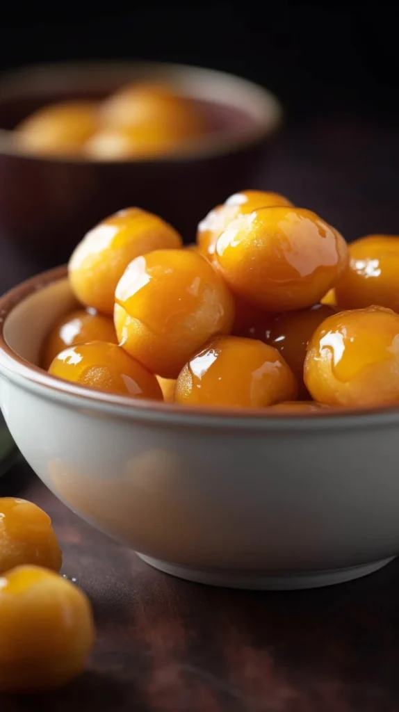 Close-up of a fresh egg yolk, highlighting its vibrant color and texture.