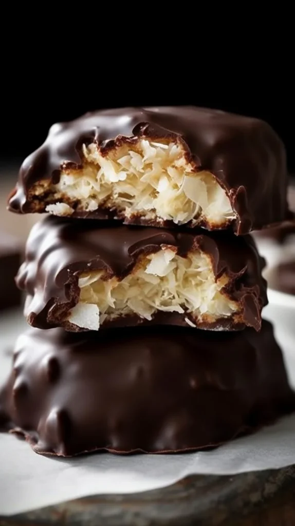 Delicious 3-Ingredient Homemade Mounds Bars made with coconut and chocolate.
