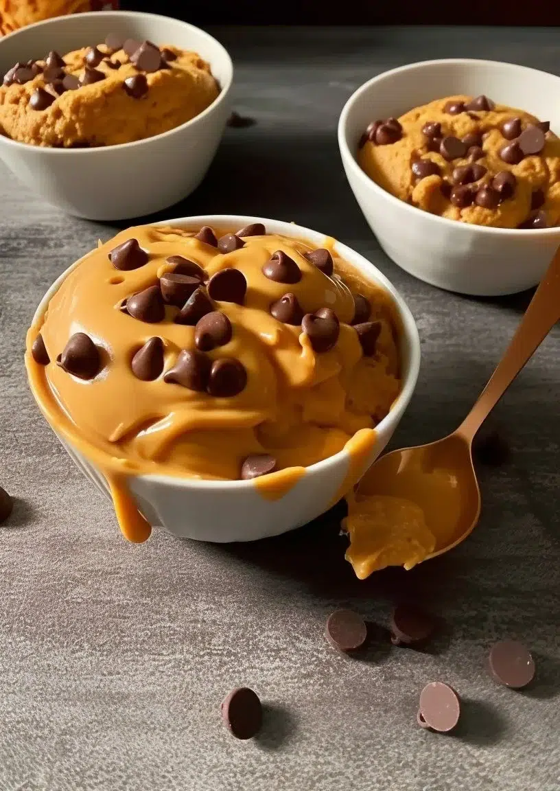 Air Fryer Biscoff stuffed cookie pots ready to be enjoyed