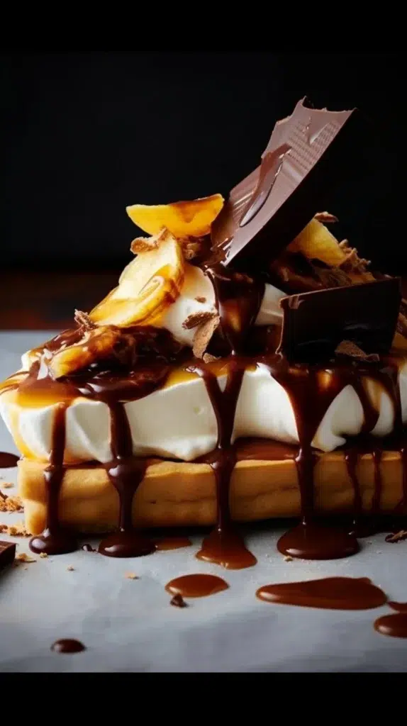 Delicious Banoffee Sheet Cake with Caramelised Banana topping