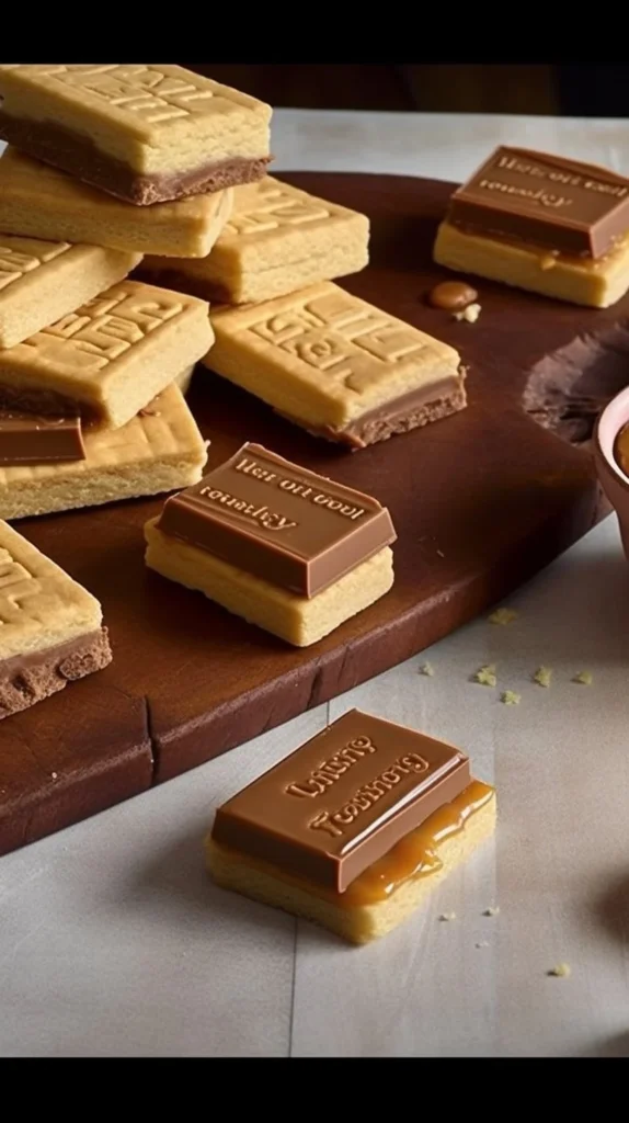 Delicious Caramel Slice dessert with layers of caramel and chocolate