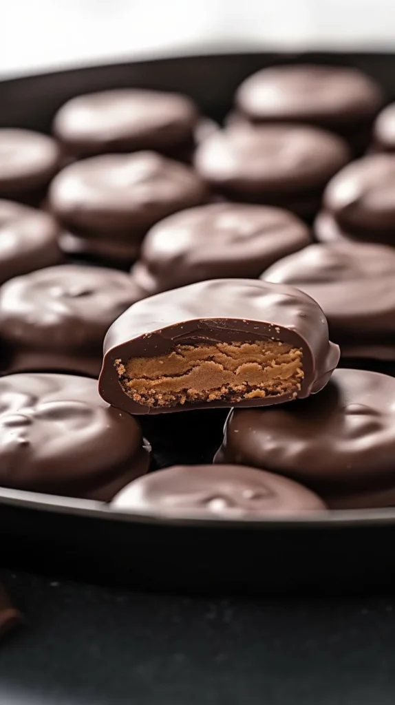 Chocolate Easter Eggs with Peanut Butter filling