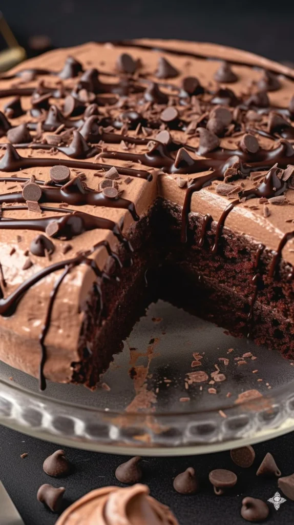 Delicious Chocolate Poke Cake with rich chocolate flavor and creamy filling
