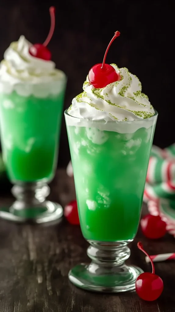Homemade Copycat Shamrock Shake with whip cream and mint garnish