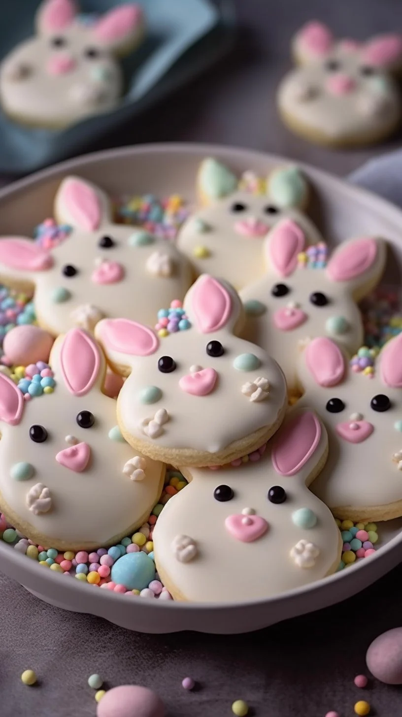 Easter Bunny No-Bake Oreo Truffles decorated for spring celebrations