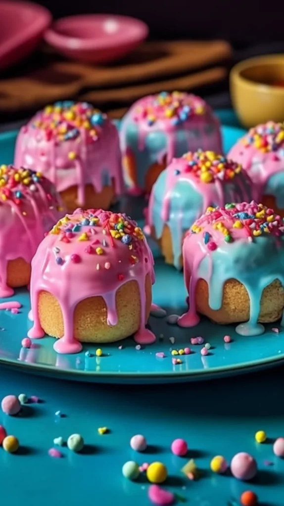 Delicious Enchanted Starlight Cake Bites with sparkling decorations