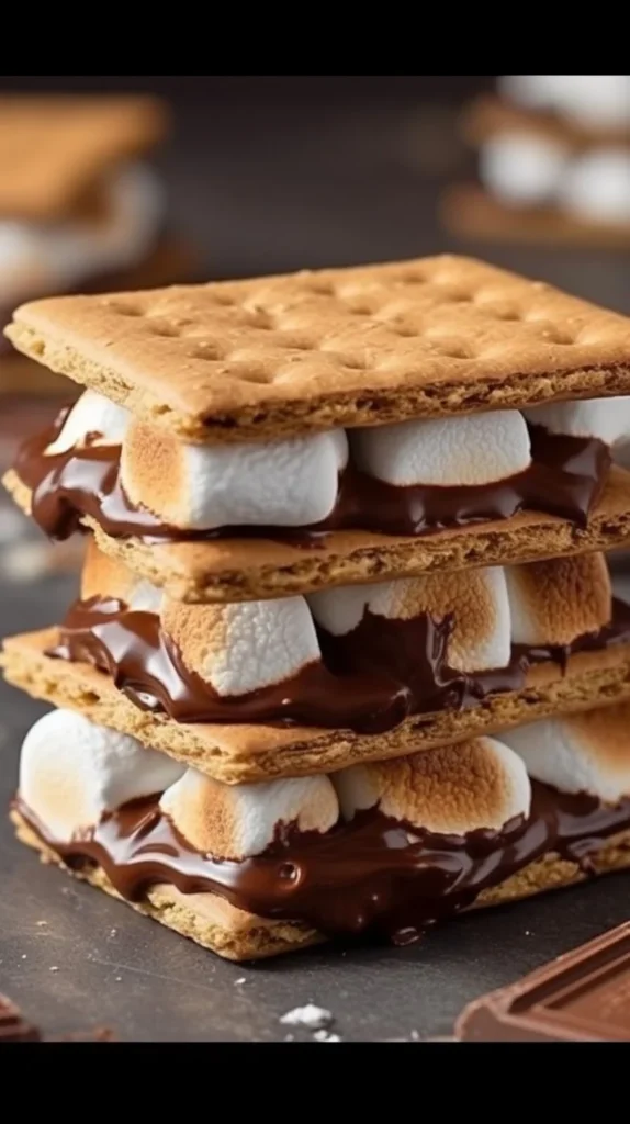 Delicious Frozen S'mores dessert served in a summer setting