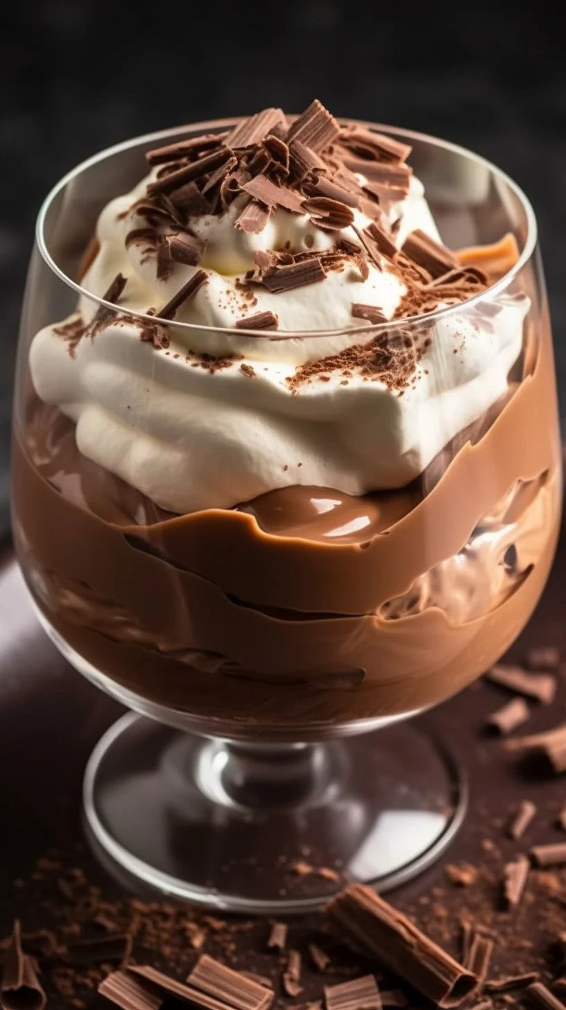Delicious Keto Chocolate Mousse dessert made with low-carb ingredients.