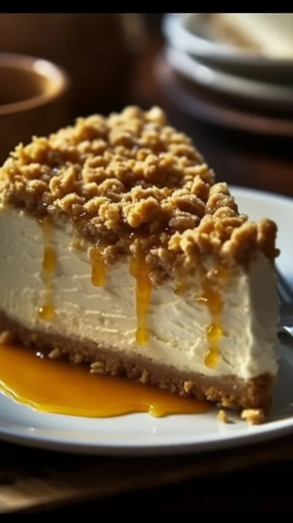 Mini passionfruit cheesecakes topped with fresh passionfruit pulp.