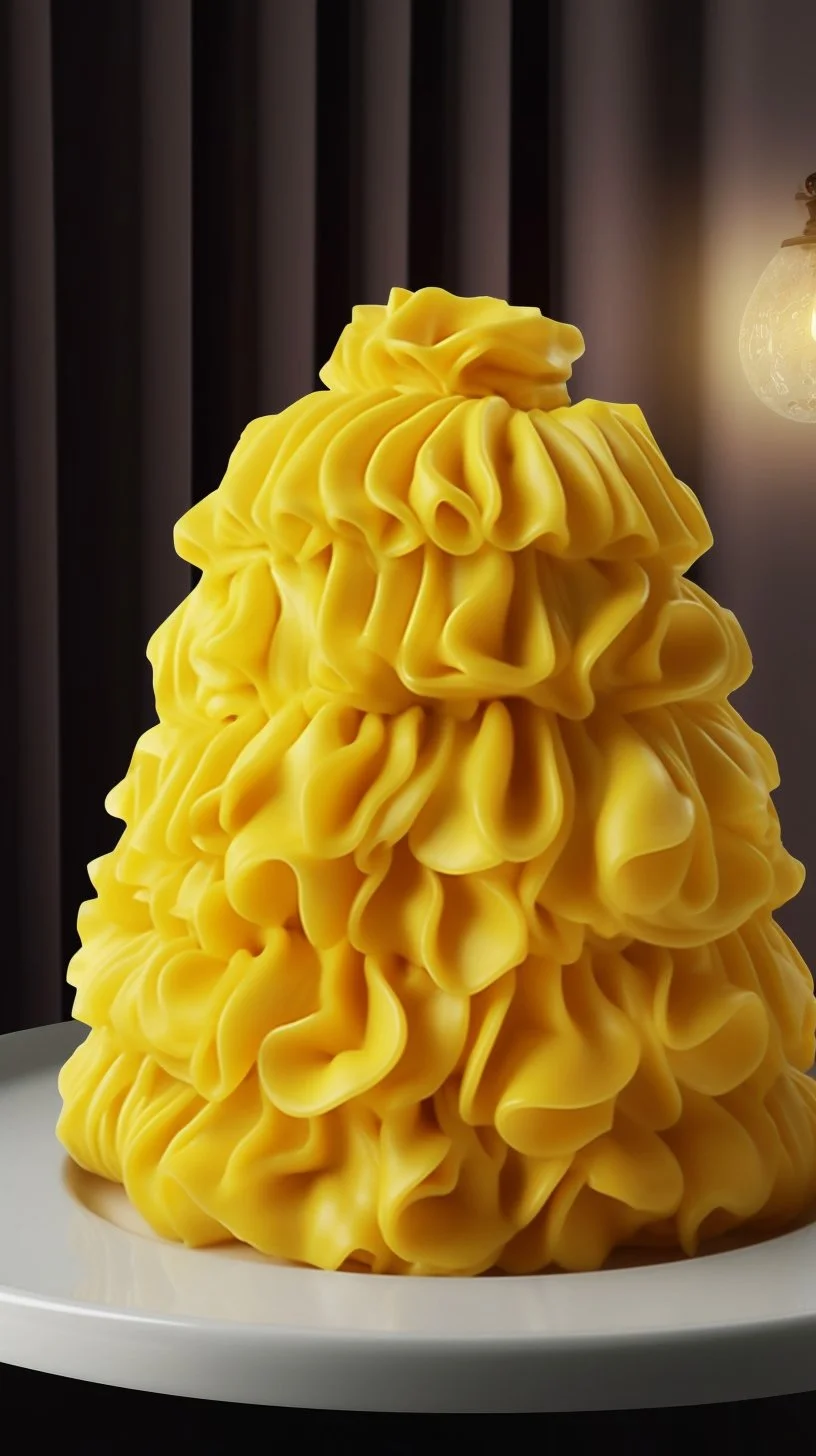Delicious Pineapple Buttercream frosting on a cake