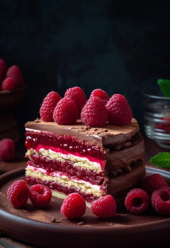 Raspberry Jelly Slice on a Coconut Biscuit Base, a delightful dessert treat