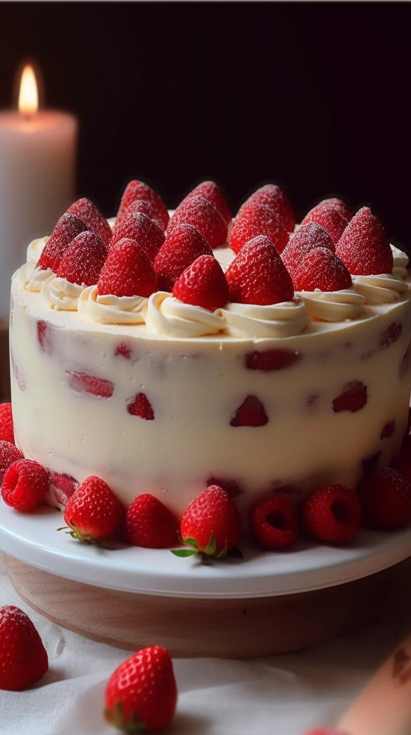 Delicious Strawberry Cheesecake Pound Cake slice on a plate