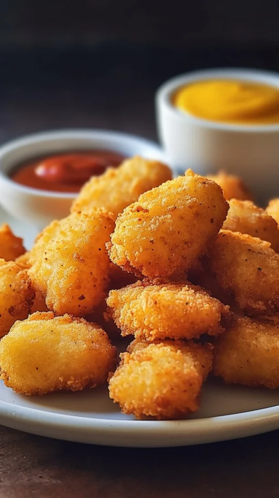 Crispy Air Fryer Parmesan Zucchini Fries served on a plate with dipping sauce