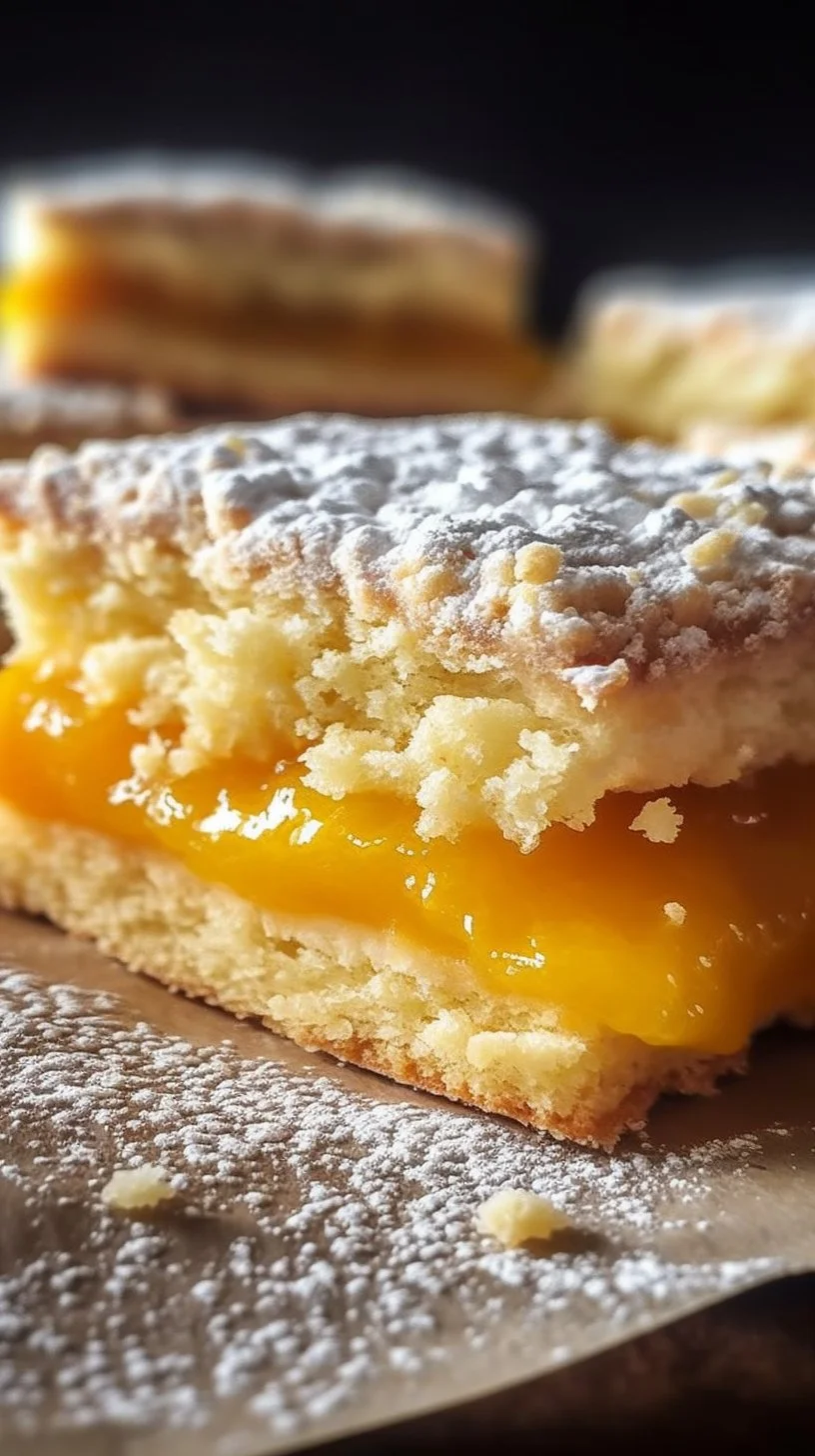 Delicious apricot shortbread bars with buttery crust and fruit filling