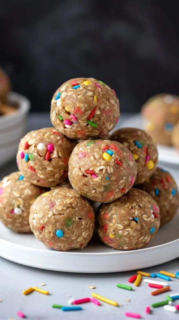 Delicious Cake Batter Lactation Bites to support breastfeeding moms